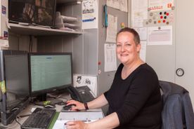 Sekretärin im Büro