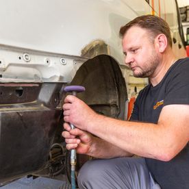 Arbeiten an der Carrosserie